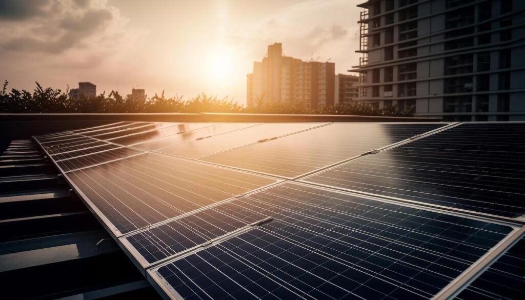 Commercial solar panel install for business by Story Electrical in Peterborough